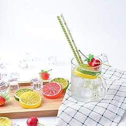 HUIANER Acrylic Ice Cubes Square Shape, Glass