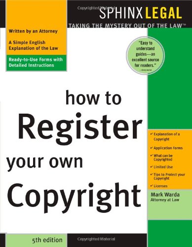 Download How to Register Your Own Copyright (Legal Survival Guides)
