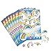 Unicorn Party Favors For 12 - Unicorn Necklaces (12), Unicorn Stickers (12 Sheets), Unicorn Figures (12) and a Birthday Sticker