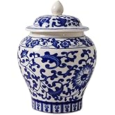 Decorative Ceramic Small urn. Commemorate a Loved one and Store The Ashes of Your pet Dog or cat. 3.5" Long x 5.1" high (Plum Blossom)