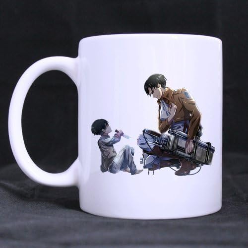Japanese Cartoon Attack on Titan Levi Customized Design White Mug Coffee Mug Creative Milk Mug Personalized Tea Cup 11OZ
