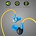 Maxidea Sport Earphone Super Bass Headphone Sweatproof Running Hands Free Earphone For Samsung iPhone (Blue)