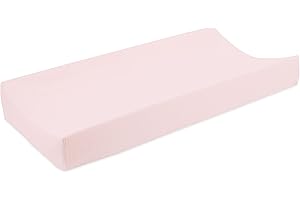 aden + anais Essentials Changing Pad Cover, 100% Cotton Muslin, Super Soft, Breathable, Tailored Snug Fit, Single, Solid Pink