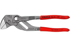 Knipex Tools 86 01 180 Pliers Wrench with Black Finish, 7.25"