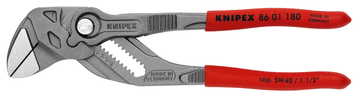 KNIPEX Tools - Pliers Wrench, Black Finish (8601180), 7 1/4-Inch — image 1