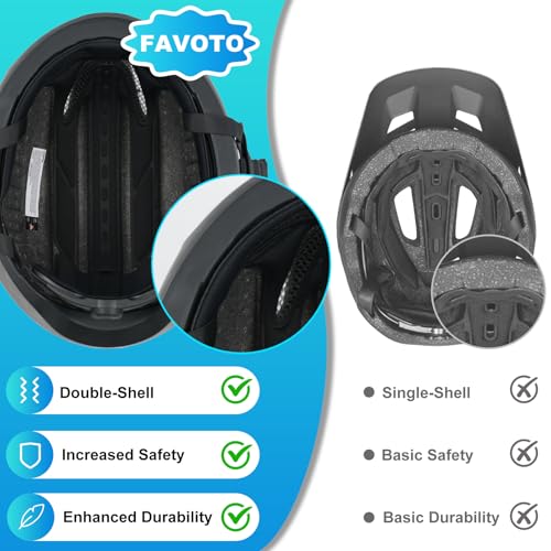 Favoto Casco Bici Corsa & E-Bike con Frecce e Luce Posteriore, Adulto | Certificato NTA 8776, fibbia magnetica, protezione In-Mould e luce posteriore. Ideale per bici elettrica e città