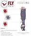Fly Athletix Leg Compression Sleeve - Men and Women's - Coffee Yarn Fabric, Improves Circulation and Speeds Recovery - Perfect for Running, Cycling, Basketball, Training (Black, Medium)