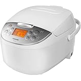 Toshiba Cooker 6 Cups Uncooked (3L) with Fuzzy Logic and One-Touch Cooking, Brown Rice, White Rice and Porridge