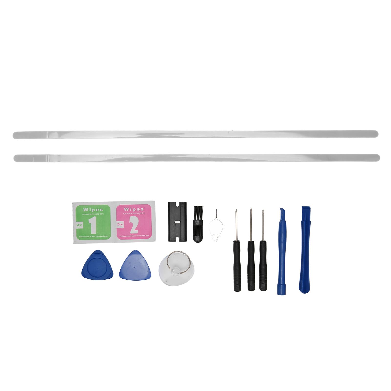 Jectse Bumper Feet Strips, 2 Pack Non Slip Notebook DIY Rubber Bumper Feet Replacement Tool for Laptop Studio 14.4 Inch, Bottom Cover Rubber Feet Strip Replacement (Gray)