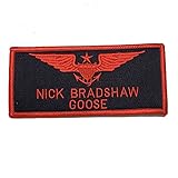 Nick Bradshaw Goose Patch Applique Embroidered Sew Iron On Patch