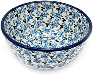 Polish Pottery Handmade 4.5'' Ice Cream Dessert Bowl Traditional Stoneware Pattern 017-2004