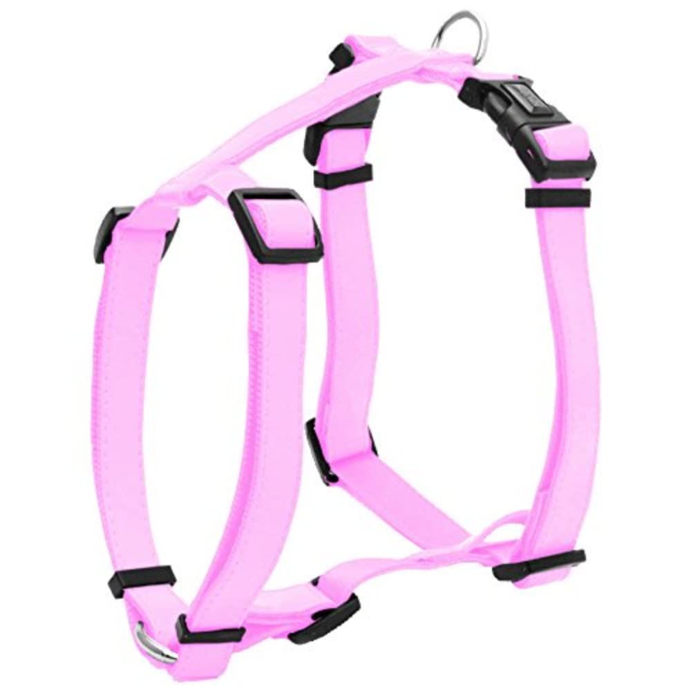 Croci H-Shaped Polyurethane Harness, 10 mm, Glossy Fuchsia