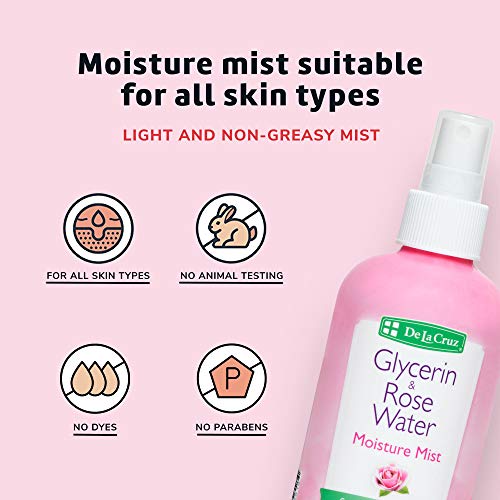 La Cruz Rose Water and Glycerin Spray 