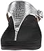 FitFlop Women's The Skinny Flip Flop, Silver, 7 M US
