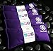 Lavender Eye Pillows - Yoga Eye Pillows Namaste Hot Cold Aromatherapy for Stress, Meditation, Spa, Relaxation Gifts - Made in USA by Happy Wraps - Set of 4 - Purple Cotton