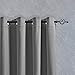 jinchan Blackout Curtain for Bedroom Window 63 Inch Length, Grey Curtain with Lined Thermal Insulated Curtain, Grommet Top Room Darkening Curtain for Living Room (Grey, 1 Panel, 50