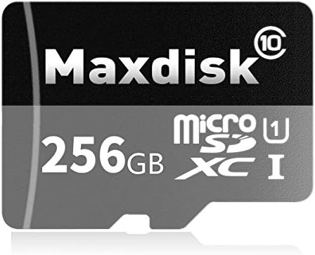 MaxDisk Micro SD Card 256GB High Speed Class 10 Micro SD SDXC Card With Micro SD Adapter