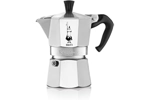 Bialetti Moka Express Export Espresso Maker, 4 Tassen,0.19 liters, Silver