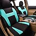 CAR PASS Sporty Universal fit car seat Covers,Airbag Compatible, for SUVS, Sedans,Cars,Trucks, Mintblue