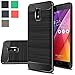 Asus Zenfone V Live Case, Boythink TPU Brushed Texture Anti-Drop Soft Back Cover Rubber Shockproof Full-Body Protection Case Cover for Asus Zenfone V Live V500KL (Black)