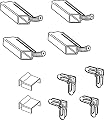 Prime-Line Products PL 7814 Screen Frame Kit, 5/16 in. x 3/4 in. x 60 in., Rolled Aluminum, White, Includes Vinyl Spline & Square-Cut Corners