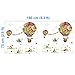 ElecMotive Penguins Clouds Bear Giraffe on Colorful Balloons Decorative Peel & Stick Wall Art Sticker Decals Kids Boys Nursery Wall Art Room Decor (Colorful Balloons)