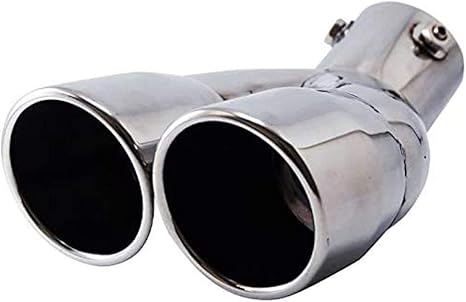 Amazon Life Mart マフラーカッター 2本出し 下向き ステンレス製 排気 マフラー パイプ テールパイプ マフラーカッター 車 バイク
