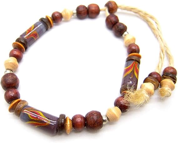 Amazon ブレスレット フリーサイズ トンボ玉 ウッドビーズ 麻ひも メンズ レディース アクセサリー 3 57 ブレスレット 通販