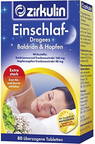 Zirkulin Einschlaf Dragees Baldrian &amp; Hopfen 80 pcs by Zirkulin