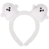 CCINEE Halloween Ghost Headbands, Cute Plush Boo Ghost Hair Bands Costume Accessories Headpiece for Adult Halloween Masquerade Cosplay Party Hair Decorations
