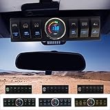 Apollointech Jeep Wrangler JK & JKU 2007-2018 Overhead 6-Switch Pod / Panel with Control and Source System Blue Back Light ( Comes with 10 Laser Switch Covers )