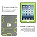 TIANLI Three Layer Protection Shockproof Protective with Kickstand for iPad 2nd Generation Case - Grey Lemon Yellow