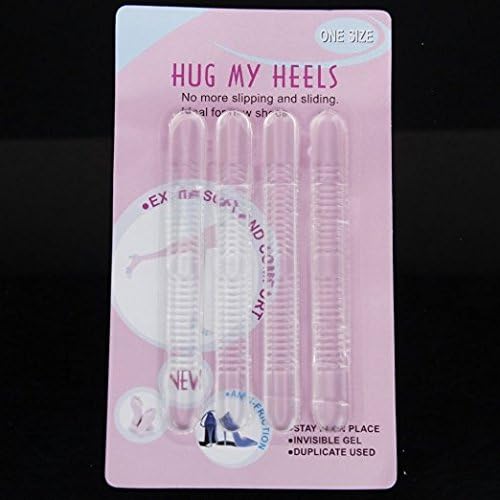 MaltonYO17 2 Pairs of Invisible Slim Gel Stickers Strips for Sandals High Heels(Transparent)