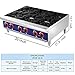 Commercial Countertop Hot Plate - KITMA 36 Inches 6 Burner Liquid Propane Range - Restaurant Equipment for Soups, Sauces