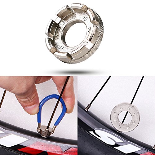 BASEEING Bike Spoke Tool Bicycle Spoke Wrench Cycling Pocket Tools 6 in