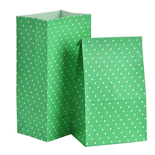 image for Tatuo 24 Pieces Party Bags Gift Dot Paper Bags Grocery Bags Craft Pape