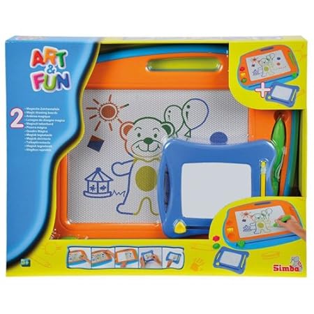 Simba 106332216 - Art & Fun 2 Maltafeln 40 x 29 cm und 16 x 13 cm