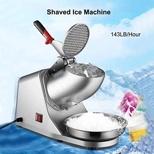 YFGQBCP 250W Elektro-EIS-Crusher Schnee-Kegel-Maschine Ice Shaver Maschine 143lbs / h rasierte EIS-Maschine Einbau… – Bild 7