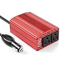 BESTEK 300W Power Inverter DC 12V to 110V AC Car Inverter with 3.1A Dual USB Car Adapter