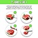 EZ Melon Stainless Steel Watermelon Slicer - Melon and Cantaloupe Fruit Slicer, Carver, Cutter, Knife - Carving and Cutting Tools for Home, Professional Restaurant Chefs - Easy Grip Kitchen Gadgets