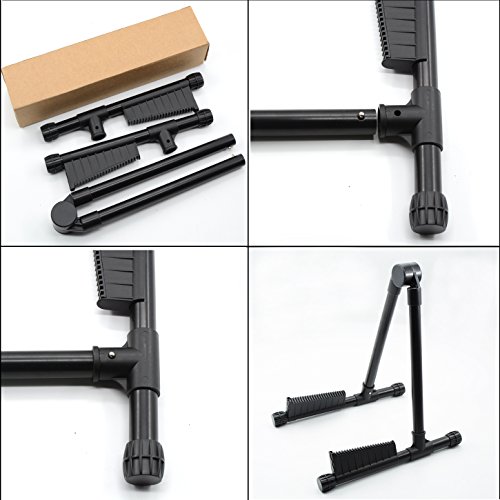 Guitar Stand Lightweight Disassembly Musical Instrument Stand Free Guitar Hanger ABS Material Universal Guitars (Black)