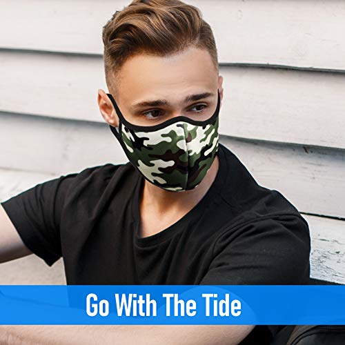 3ply Proper Tanjali Cloth Face Maks for Women and Men Washable Reusable-Adjustable Adult Cloth Maks with Nose Wire