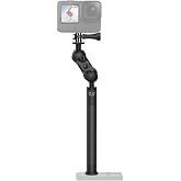 29" Adjustable Kayak Camera Mount with Infinitely Extendable Stand, Kayak Sports Camera Mounting Compatible with GoPro and 1/4" Threaded Cameras