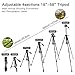 SAMTIAN Camera Tripod 58 Inches 147CM Lightweight Aluminum Travel Camera Tripod with 3-Way Swivel Head Phone Clip Carry Bag-11Lbs(5KG) Load for Canon Nikon Sony Olympus Photography Video Shooting