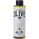 KORRES Olive Oil Shower Gel for Dry Skin, Moisturizing Body Wash Cleanser Made with Pure Greek Olive Oil, Hydrating and Nourishing Bath Soap for Smooth, Supple Skin, Sea Salt Scented, 8.45 fl oz