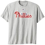 MLB Majestic Philadelphia Phillies Ash Official Wordmark T-shirt