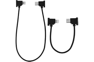 2pcs USB-C to iOS Remote Controller Cable for DJI RC-N1/N2/N3, 15cm & 30cm Data Cable Compatible with DJI Neo Mavic 3 Series 