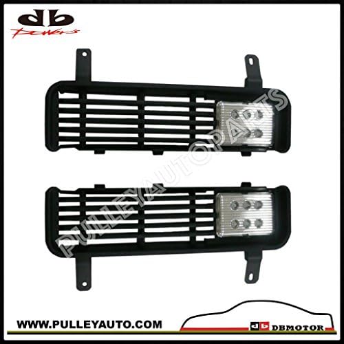 DBMOTOR - Dodge Ram Front Bumper Sight Shield &amp; LED Spot Lamp - Chrome