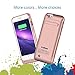 Kujian iPhone 6 Battery Case Charger External Battery Backup Charger Case 3500mAh with Kickstand for iPhone 6/6S (Rose Gold)