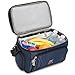 MOJECTO Cooler Bag-12x10x6.5-Inch.Two Insulated Compartments, Heavy Duty Polyester, High Density Insulation (Hot or Cold), 2 Heat Sealed Removable Peva Liner, Many Pockets, Strong Double Zipper